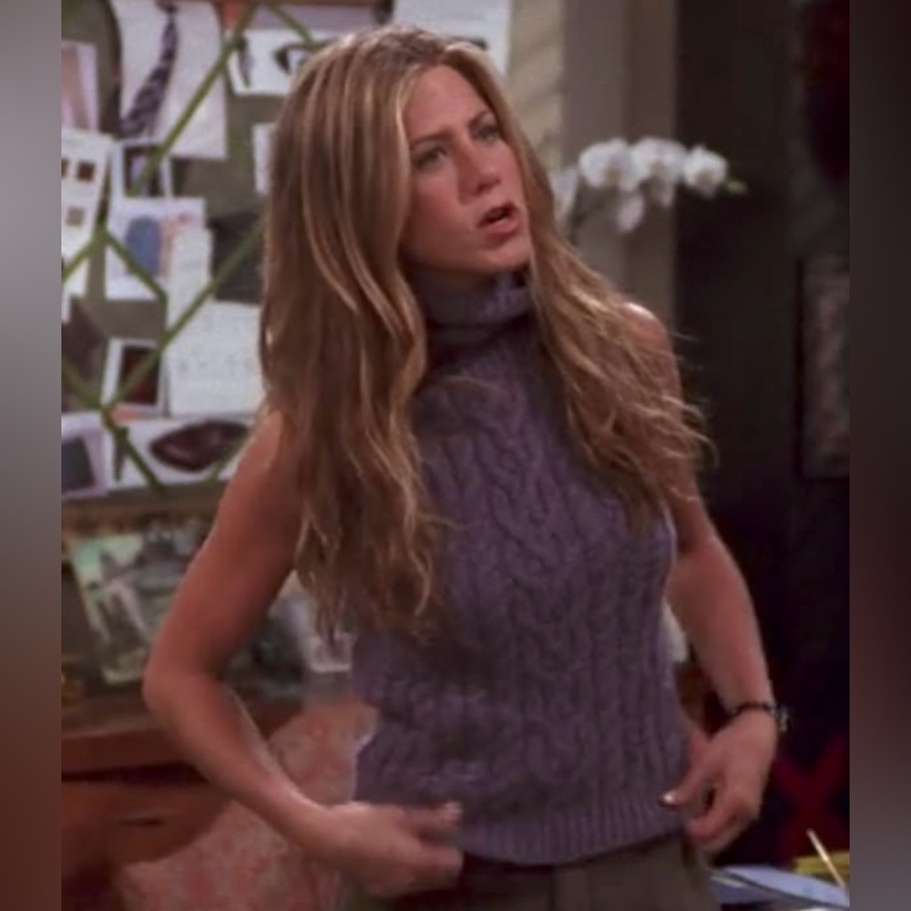 Ralph Lauren Purple Label Cashmere Cable Knit Top as seen on Rachel on Friends - Picture 5 of 17